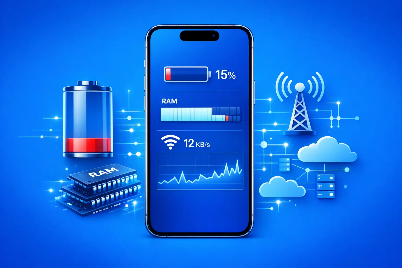La batterie, la mémoire et le réseau sont autant de contraintes invisibles qui pèsent sur le développement d'une application mobile. 