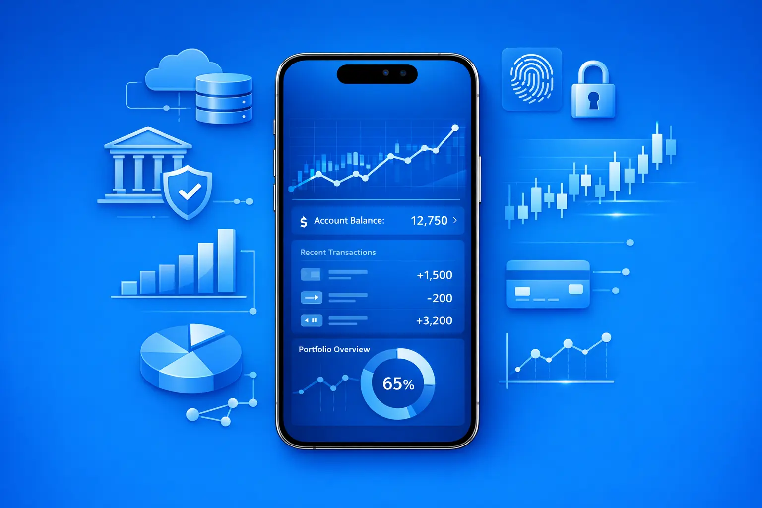 Agence mobile pour la finance / fintech