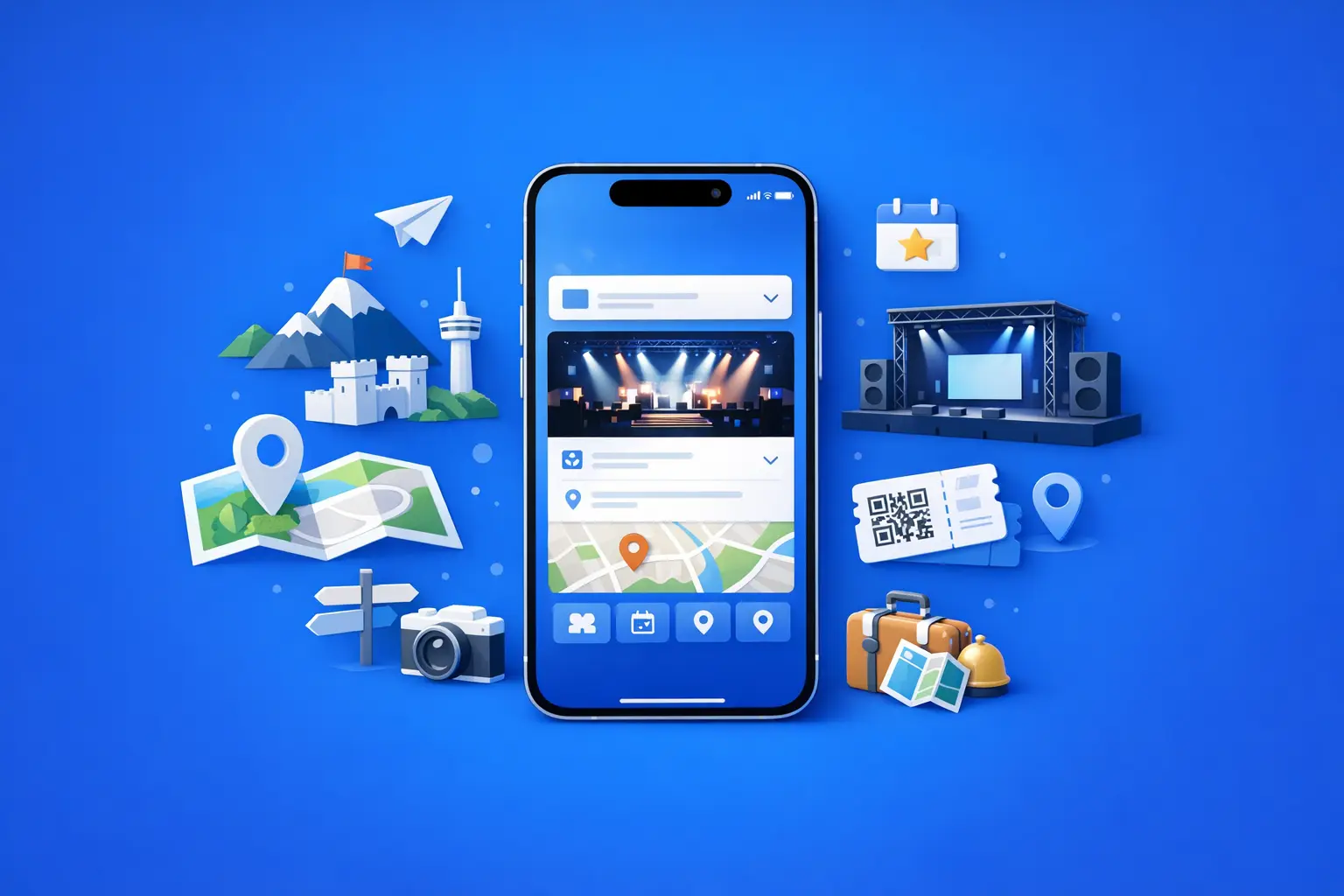 Développer une application tourisme et événementiel pensée pour l'usage sur place